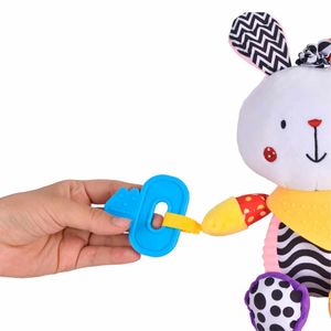 Peluche de conejo multisensorial Diako multicolor bu-1838