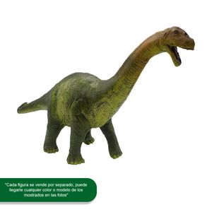 Figura de dinosaurio Dinomania multicolor cuello largo