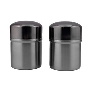 Salero y pimentero de metal Regalos Siglo XXI gris 1612-78