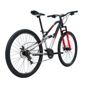 Bicicleta de montaña Veloci r29 acero 7V. plata naukas pro fd d/susp