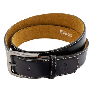 Cinturón Casual Para Caballero Cabo Rojo Negro 1010
