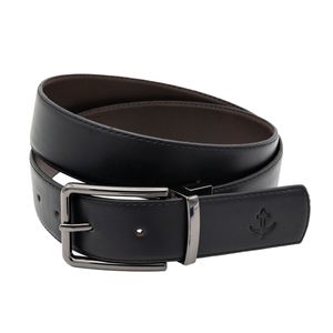 Cinturón Reversible Para Caballero Cabo Rojo Negro Café 1004
