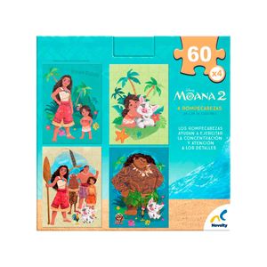 Rompecabezas 4 en 1 de moana 2 Novelty multicolor jca-4515