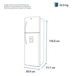 Refrigerador automático Mabe 11 pies plateado rma300fjmrm0