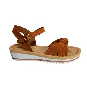 Sandalia casual para dama Caray café BLOOM-09