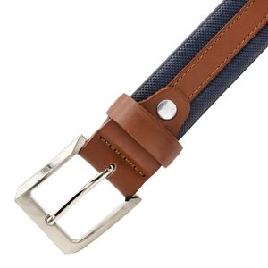Cinturón casual para caballero Cabo Rojo miel azul E02AM