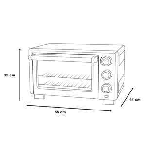 Horno eléctrico Oster inoxidable tssttv7118-013