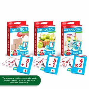 Juego de tarjetas didácticas de matemáticas Anker multicolor 850013/dom