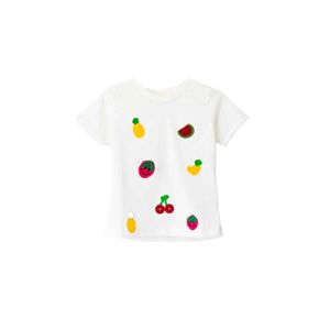 Playera casual para niña choys blanco 8287
