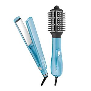 Alaciadora y Cepillo para el cabello Babyliss azul BNTPP67ES