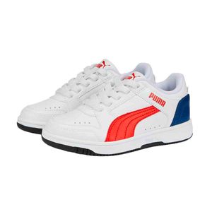 Tenis casual para joven Puma blanco 381985 09