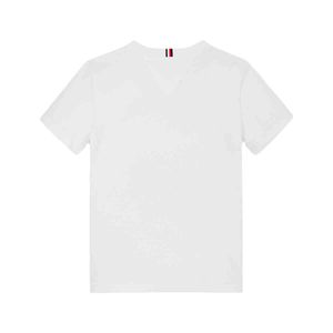 Playera casual para joven Tommy Hilfiger blanco kb0kb09464-ybs