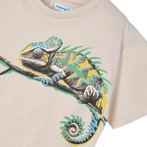 Playera casual para niño Mayoral café 3045