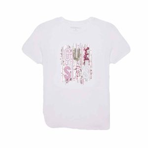Playera casual para jovencita Guess blanco j5ri19kapo0-g01