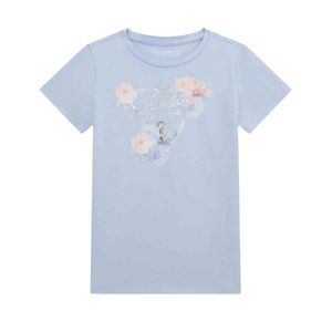 Playera casual para jovencita Guess azul j5ri22k6yw4-a73
