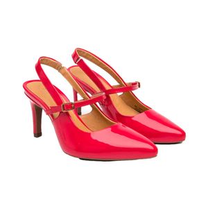 Zapatilla de vestir para dama Flexi rojo 104519
