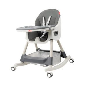 Silla alta D'Bebé 3 en 1 gris eat & rock
