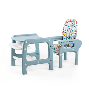 Silla alta D'Bebé 2 en 1 azul multiconfort