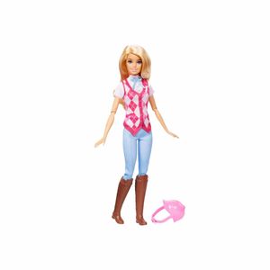 Muñeca Barbie Malibí equitación hxj38