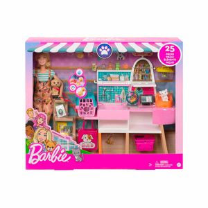 Muñeca Barbie tienda de mascotas grg90