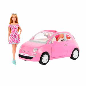 Muñeca Barbie fiat rosa hrg59