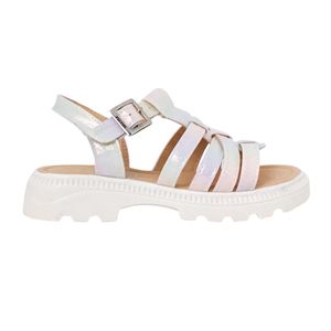 Sandalia Yuyin casual juvenil blanco 25213
