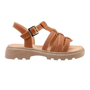 Sandalia Yuyin casual juvenil camel 25213