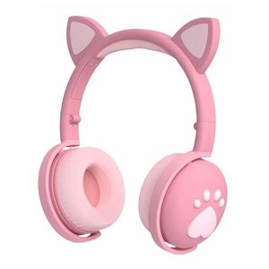 Audífonos diadema Gadgets & Fun huellas gato rosa