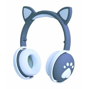 Audífonos diadema Gadgets & Fun huellas gato azul