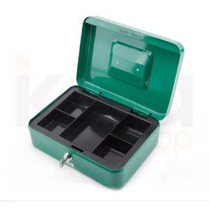 Caja para dinero metálica Adir verde 323