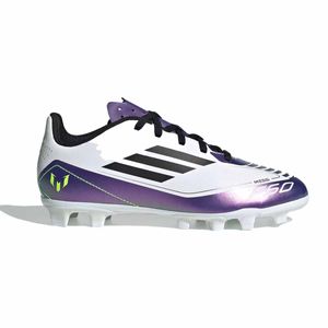 Zapato de fútbol Adidas blanco para joven IE9088