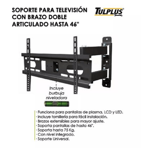 Soporte pantalla Adir articulado 22"-55" negro 3084