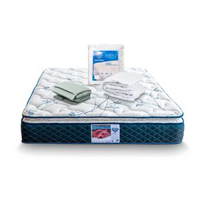 Colchón Spring air carmin + protector impermeable essence