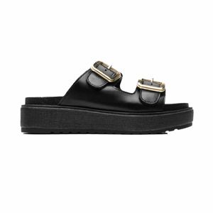 Sandalia casual Flexi negro para dama 135501
