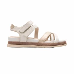 Sandalia casual Flexi blanco para dama 135301