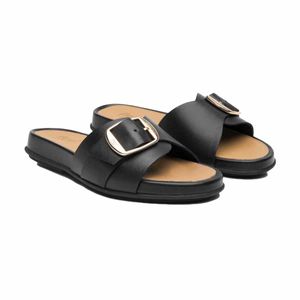 Sandalia casual Flexi negro para dama 133601