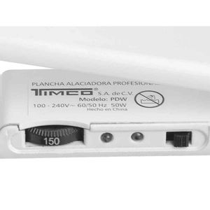 Alaciadora para cabello Timco plateado PWD