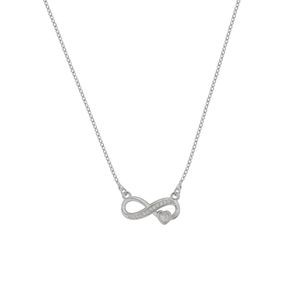 Collar Unlimited by ob rodio infinito plateado CRUUWKJ24R