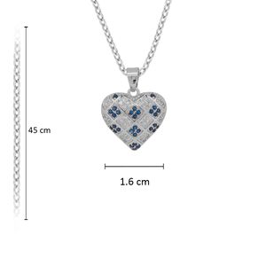 Set de collar y aretes Unlimited by ob rodio corazón zirconia JRCGLDR03R