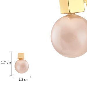 Arete Unlimited by ob chapa de oro 18k con perla ARIIYMSF09