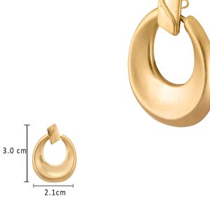Arete Unlimited by ob chapa de oro 18k tipo chunky ARIIYMSF13