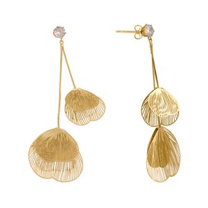Arete Unlimited by ob chapa de oro 18k largo mariposa ARIEWWKF24