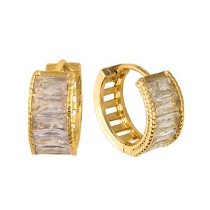 Arete Unlimited by ob chapa de oro 18k tipo huggies ARILLDRF27