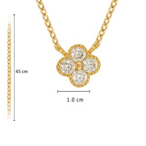Collar Unlimited by ob chapa de oro 18k cadena doble CRILLDRF80