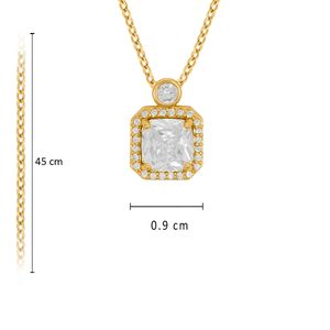 Set de collar y aretes Unlimited by ob chapa de oro 18k con zirconia JRILLDRF50