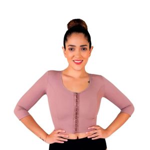 Faja top reductora moldeadora de brazos y soporte de espalda I Love Shape capuchino 2036