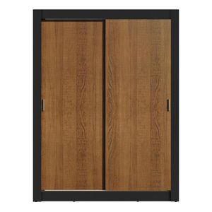 Closet Madesa 2 puertas negro marrón denver