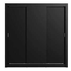 Closet Madesa 3 puertas negro doble mónaco