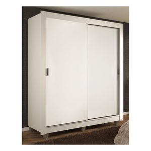 Closet Madesa 2 puertas 2 cajones con pies blanco dallas