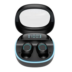 Audífonos bluetooth inalámbricos led Yisen negros m412